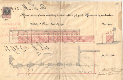 Проект літньої тераси. 1889 р.