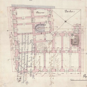 Планування 1 поверху. 1887 р.