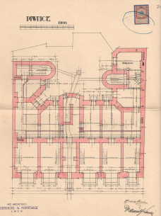 Планування підвального поверху. 1911 р.