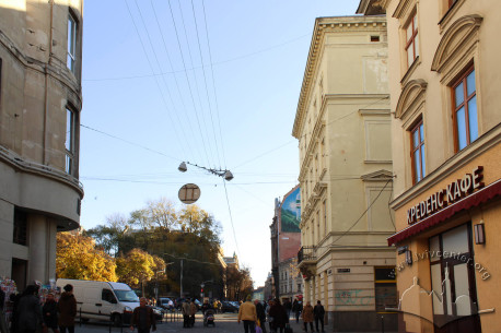 Vul. Halytska, 20. A view along vul. Halytska towards vul. Kniazia Romana