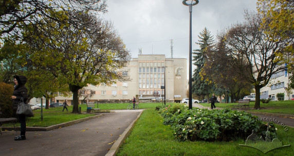 Pl. Petrushevycha. Alley that led up to the monument to Yaroslav Halan