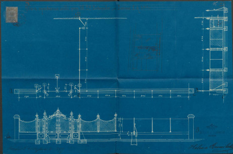 Проєкт огорожі від фірми Hutter & Schrantz (1898)