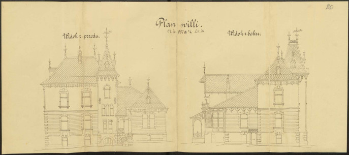 Elevations as designed by Ludwik Baldwin-Ramułt in 1890