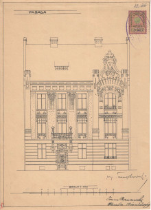Головний фасад. Проєкт Тадеуша Обмінського, 1904