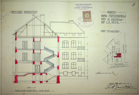 Розріз будинку, 1905