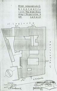 Вул. Коперника, 9. План реконструкції кінотеатру (1930-ті рр.)