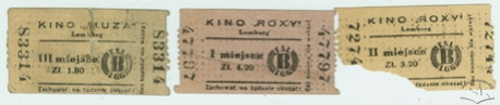Вхідні квитки кінотеатру "Roxy" (1941-1944)