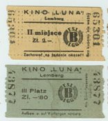 Квитки колишнього кінотеатру "Luna"
