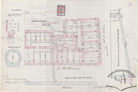 План підключення будинку до каналізації (1910)