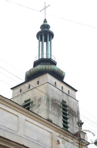 Pl. Mytna, 2. The Art Deco spire of the bell tower