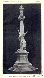 The monument's design by sculptor Antoni Popiel