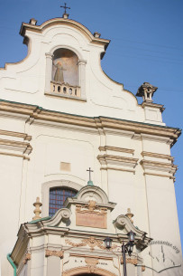 Vul. Lychakivska, 49a. The upper part of the main facade