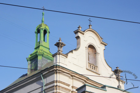 Vul. Lychakivska, 49a. The attic and the fleche of the church