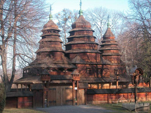 Вул. Чернеча Гора, 1 – церква Премудрості Божої (кол. церква св. Миколая з с. Кривки)