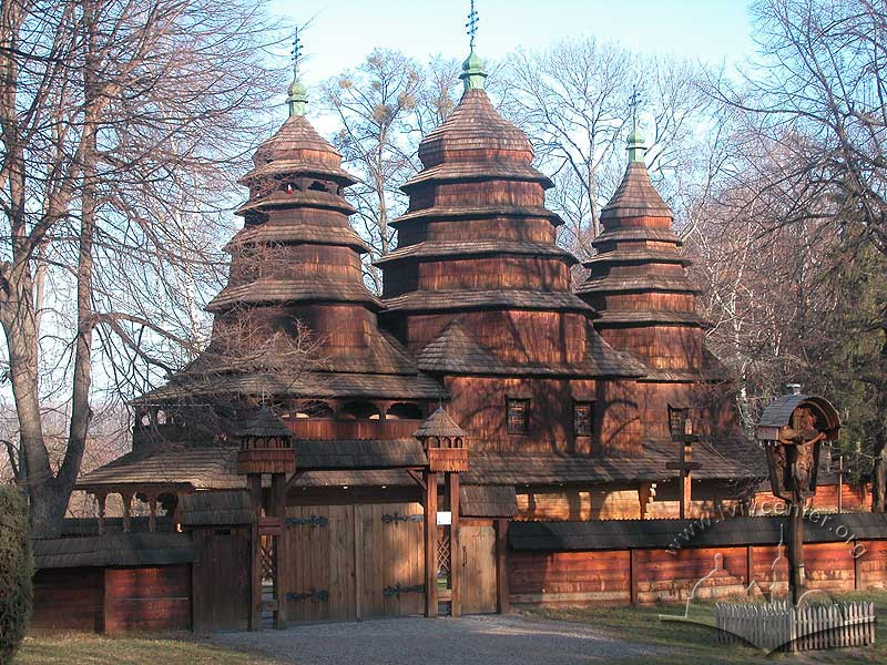 Territory of "Shenchenkivskyi Hai" skansen – St. Nicholas Church