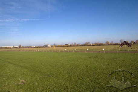 Vul. Stryiska, 133.  View of the horsetrack from the east