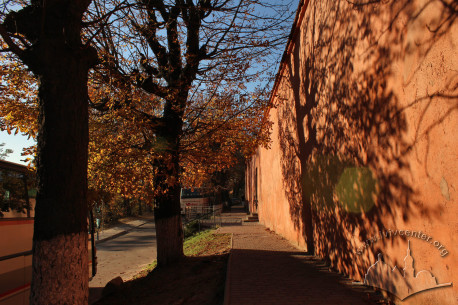 Vul. Kryvonosa, 1. Along the monastery wall