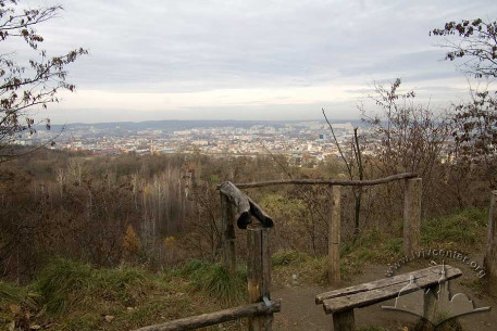 Znesinnia Park, scenic viewpoint with a panorama of north Lviv