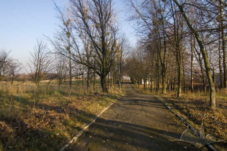 Kortumova Hora Park, plateau.  Sport firing range lane.