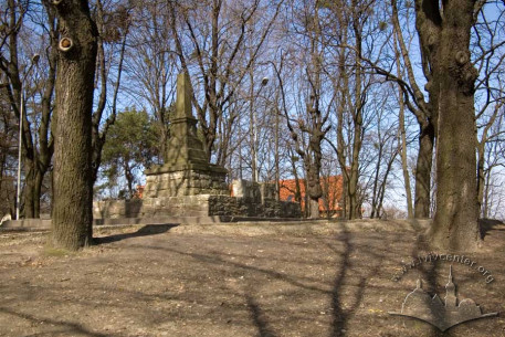 Green space on Zolota Street, formerly Teofil Wiśniowski Park on Execution Hill.