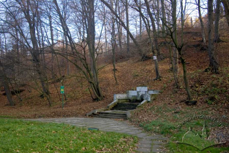 Zalizna Voda, spring below the northern slope of the hill on which the park is  located.