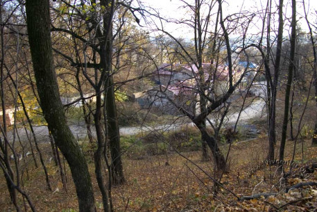 Stara Strilnytsia Park, looking south from Stephan Hill