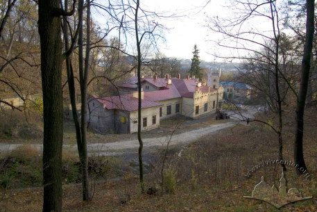 The Rifle Society building on the historical park territory.