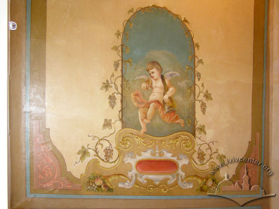 Vul. Krakivska, 9. Restorated ceiling murals in the cafe