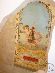 Vul. Krakivska, 9. Fragment of discovered ceiling murals