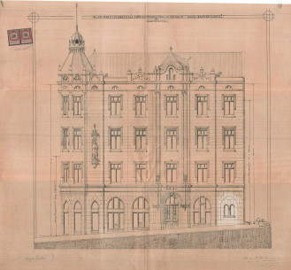 Main elevation from the 1912 project