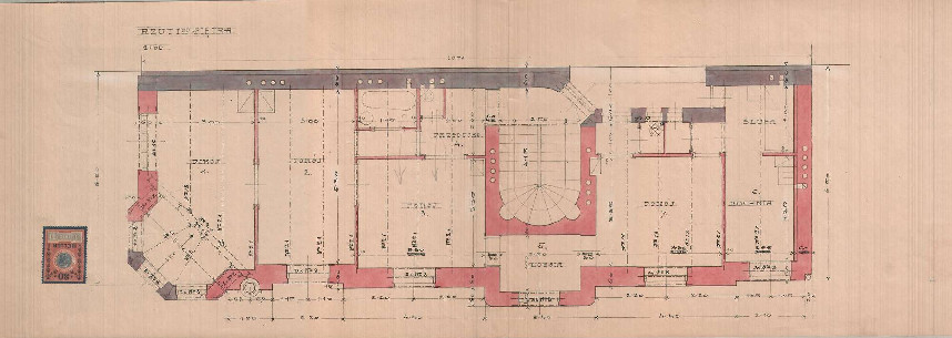 Second floor plan from the 1912 project