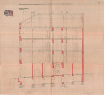 Cross-section from the 1912 project