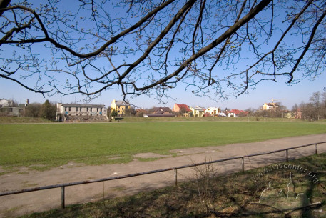 Vul. Sulymy, 1. General view of the stadium. On the background the residential buildings of the Spokiyna street are seen.