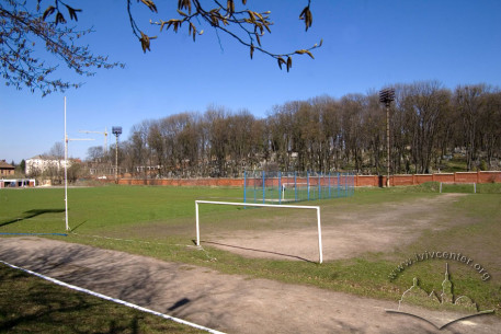 Vul. Vachnianyna, 1. A view of both training and main fields of the stadium.