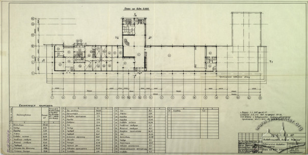 Publishing House, floor plan, 1st floor (Lviv Prombudproekt, archives)