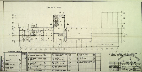 Publishing House, floor plan, 2nd floor (Lviv Prombudproekt, archives)