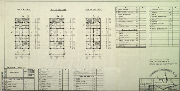 Publishing House, floor plan, 4th, 5th, 6th floors (Lviv Prombudproekt, archives)