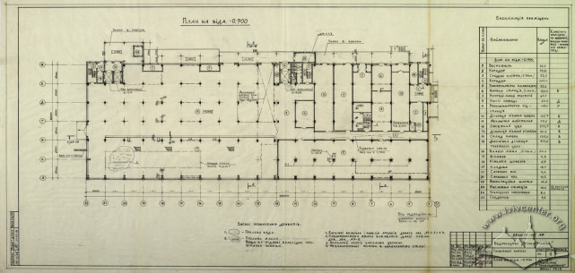 Newspaper/Editorial Building, floor plan, 1st floor (Lviv Prombudproekt, archives)