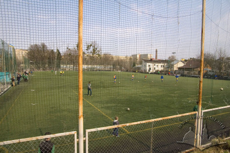 Vul. Kniahyni Olhy, 1-3. View of the stadium from Piddubnoho street.