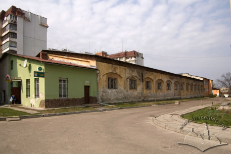 Vul. Kniahyni Olhy, 3а. Building's extension from the south side constructed in 2011.