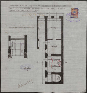 Проєкт реконструкції першого поверху  1912 року