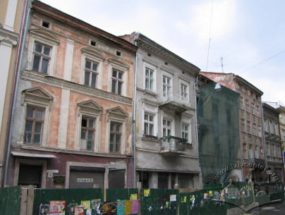 Vul. Shevska. Buildings #16, 14, 12, 10 before the reconstruction