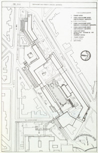 Siteplan of the newer part of the Lviv Polytechnic's campus