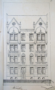 Original drawing of the main facade