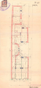 First floor plan of the building as designed by Ferdynand Kasler in 1912