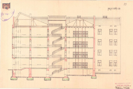 Cross-section as designed by Ferdynand Kasler in 1912