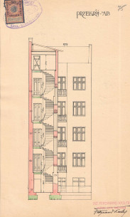 Cross-section as designed by Ferdynand Kasler in 1912