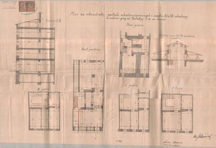 Реконструкція сходової клітини та вітрини 1909 року