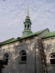 Vul. Dovbusha, 24. Southern facade fragment with a fleche