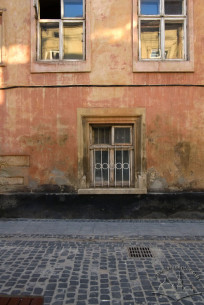 Vul. Lesi Ukrainky, 14. Detail of the main facade